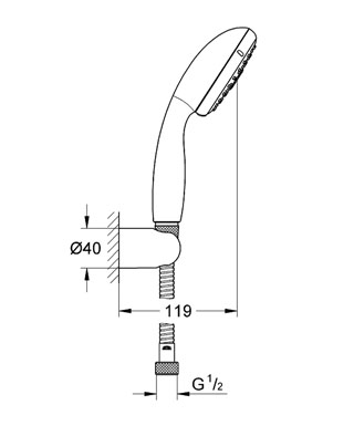 Grohe Tempesta III 27801 000 zuhanyszett (27801000)