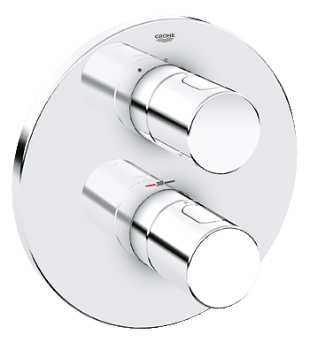Grohe Grohtherm 3000 Cosmopolitan 19467 000 falsík alatti termosztátos zuhanycsaptelep külső rész (19467000)