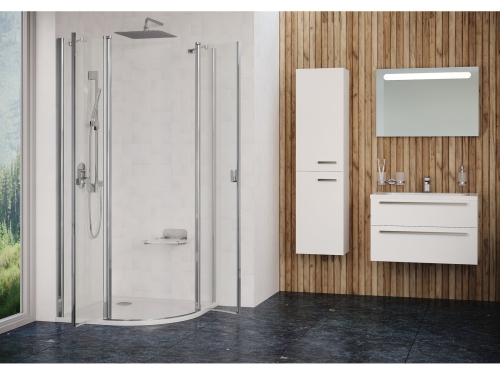 Ravak Chrome CSKK4 90x90 cm zuhanykabin Transparent üveggel, krómhatású 3Q170C00Z1