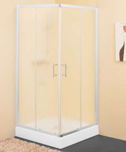 Kolpa-San Q-Line TKK 80x90 szögletes zuhanykabin (80x90 cm, silver, chinchilla, #526450)