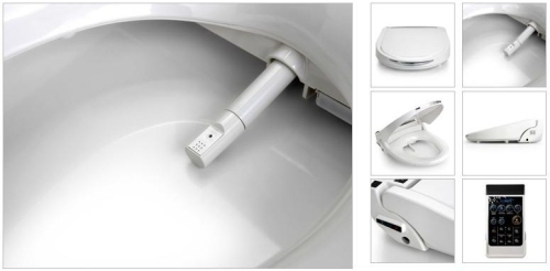 BluWash® BW-103 R automata elektromos luxus bidé Led távirányítóval