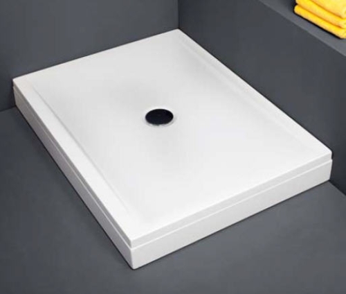 Kolpa-San Haka 120x80 téglalap alapú zuhanytálca (beépíthető, 120x80 cm, #534850)