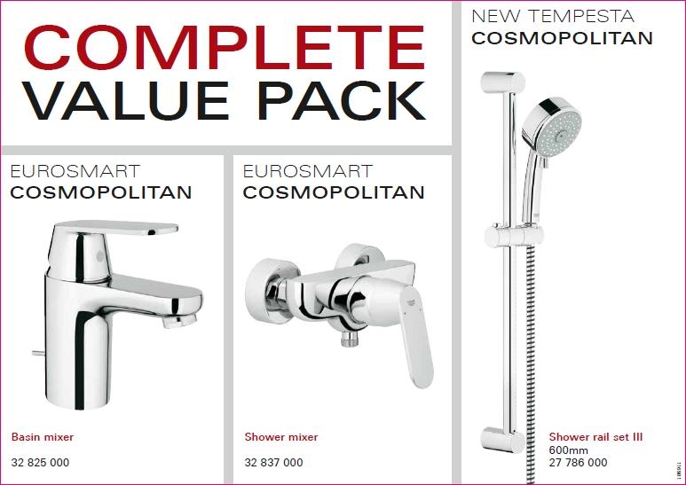 Grohe Eurosmart Cosmopolitan zuhany akciós csomag (116939)