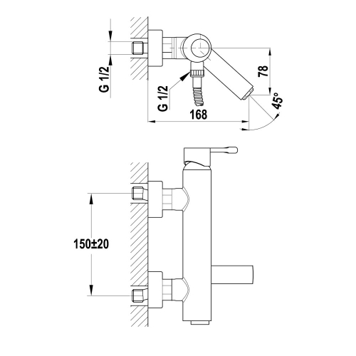 Strohm Teka Alaior XL 22.121.02.00 kádtöltő csaptelep zuhanyszett nélkül (221210200)