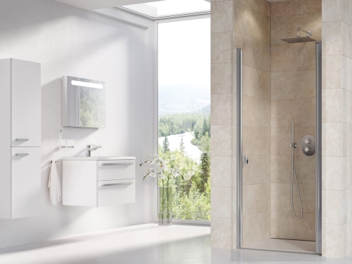 Ravak Chrome CSD1 90 cm zuhanyajtó Transzparent üveggel, krómhatású 0QV70C00Z1