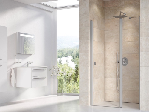 Ravak Chrome CSD2 110 cm zuhanyajtó Transzparent üveggel, szatén 0QVDCU00Z1