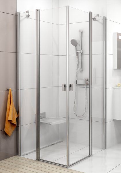 Ravak Chrome CRV2 110-es zuhanyajtó (csak zuhanykabinként használható) (108-110x195 cm, fehér, Átlátszó, #1QVD0100Z1)