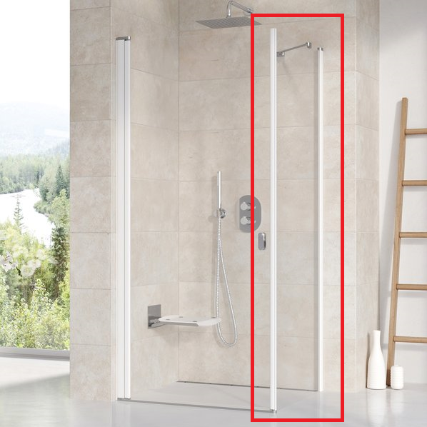 Ravak Chrome CPS 90 fix oldalfal (szatén, átlátszó üveg) 9QV70U00Z1