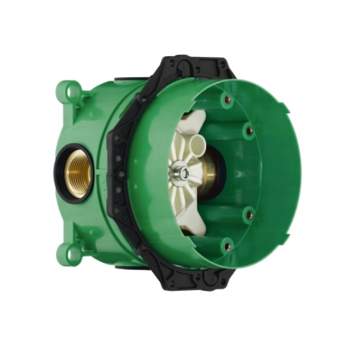 Hansgrohe Ecostat S 15721 000 termosztátos csaptelep színkészlet elzáró- és váltószeleppel + Ibox Universal alaptest 01800180