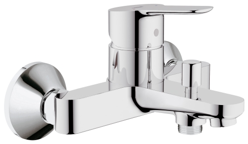 Grohe BauEdge 23356 000 Egykaros mosdócsaptelep + BauEdge 23334 000 Egykaros fali kádcsaptelep + New Tempesta II 27598 00E zuhanyszett*