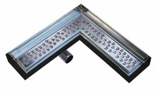 Aco. Exclusive zuhanyfolyóka Gyöngy sarokidom rács   (400x400 mm, #0153.97.04)