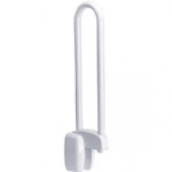 MOKO Pellet felhajtható fehér színterezett inox kapaszkodó  (MOKO-048880, fehér, 77 cm)