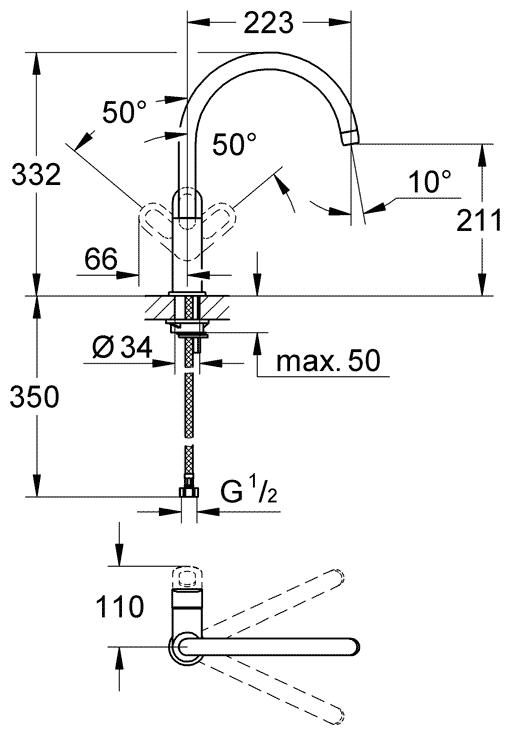 Grohe Bauloop 31368 000 Egykaros Mosogat Csaptelep SzaniterPlaza hu 