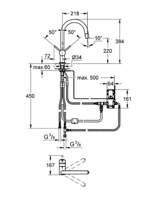 Grohe MintaTouch 31358 000 elektronikus egykaros mosogató csaptelep (31358000)