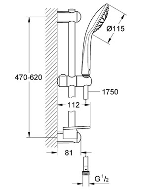 Grohe Euphoria Mono zuhanygarnitúra 27266 001 (27266001)