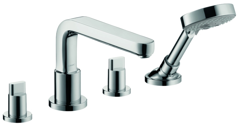 Hansgrohe Metris S 4-lyukú kádperembe szerelhető kádcsaptelep 31447000