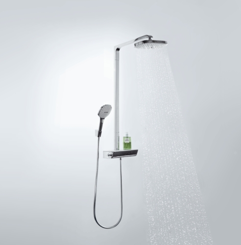 Hansgrohe Raindance Select E 300 2jet Showerpipe, DN15 króm zuhanyrendszer 27128 000 (27128000)