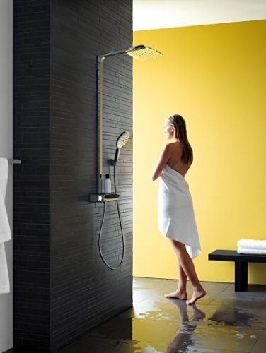 Hansgrohe Raindance Select E 300 2jet Showerpipe, DN15 fehér/króm zuhanyrendszer 27128 400 (27128400)