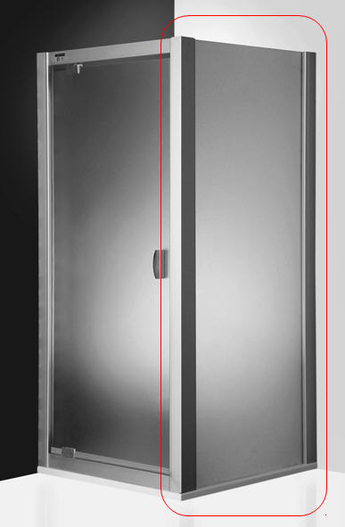 Roltechnik Exclusive Line ECDB/800 zuhanyfal (ezüst, Transparent, 75-81 cm, #530-8000000-01-02)