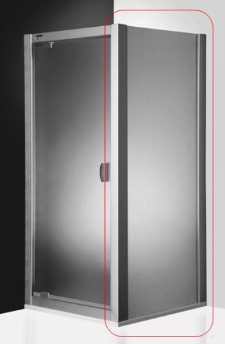 Roltechnik Exclusive Line ECDB/950 zuhanyfal (90-96 cm, ezüst, Satinato, #530-9500000-01-15)