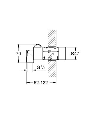 GROHE Ondus 36074 000 falba építhető egység (36074000)