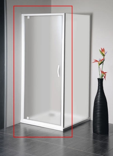 Sapho Gelco Eterno 80 cm-es zuhanyajtó (78,5-82,5 cm, fehér, Brick, #GE7680)