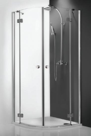 Roltechnik IR2 Light 90x90 íves zuhanykabin + Tahiti-M öntött márvány zuhanytálcával