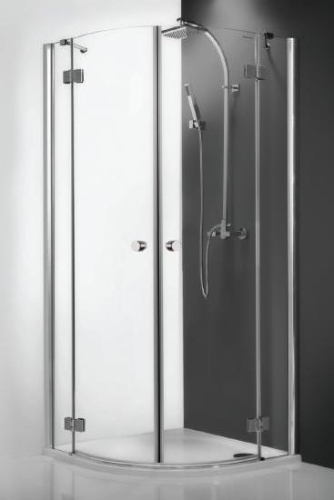 Roltechnik IR2 Light 90x90 íves zuhanykabin + Tahiti-M öntött márvány zuhanytálcával