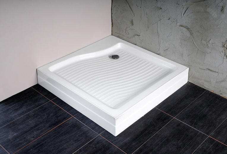 Aqualine Amanda 90x90x15cm önhordó zuhanytálca 60mm szifonnal (C92)
