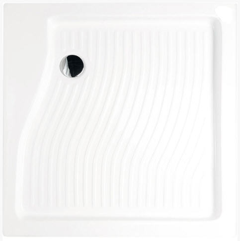 Aqualine Amanda 80x80x15cm önhordó zuhanytálca 60mm szifonnal (C82)