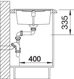 BLANCO METRA XL 6S Silgranit mosogató dugókiemelővel, palaszürke 518881 (K)