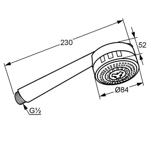 Kludi Zenta 3S kézizuhany 6080005-00