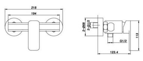 Sapho Line zuhany csaptelep (LN11)
