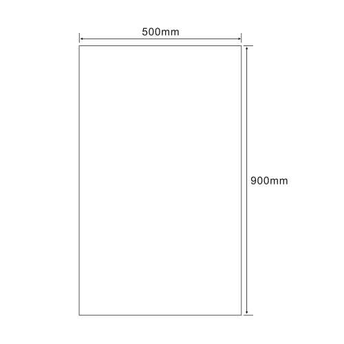 Sapho AQUALINE 50x90 cm csiszolt tükör akasztó nélkül 22494