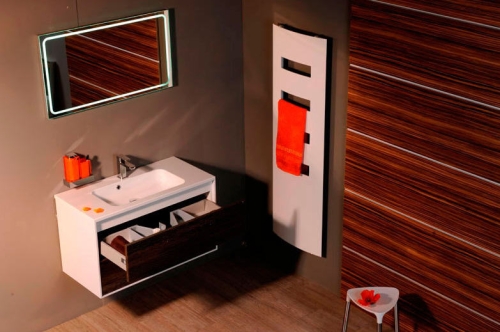 Sapho EXTRO 500x1800 mm matt fehér design alumínium radiátor 3031180050SB