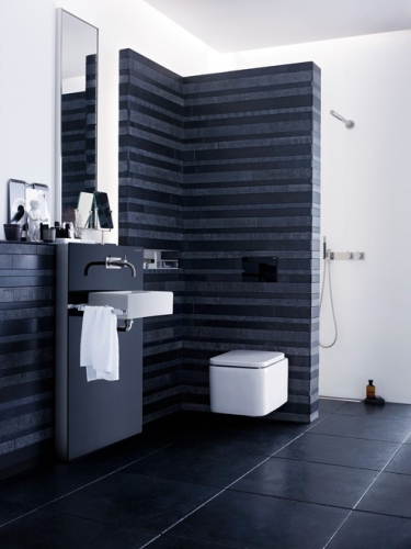 Geberit Sigma 80 érintésmentes fekete üveg WC-öblítő működtető lap 12 cm-es tartályhoz (UP320) 116.090.SG.1