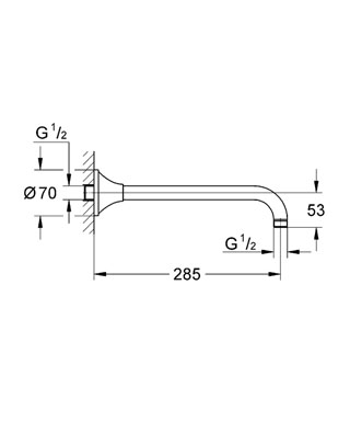 Grohe Grandera króm fali zuhanykar 27986 000 (27986000)