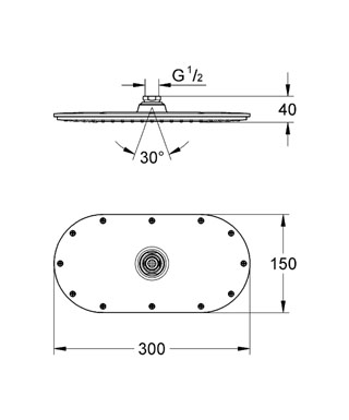 Grohe Rainshower Veris fejzuhany 27470 000 (27470000)