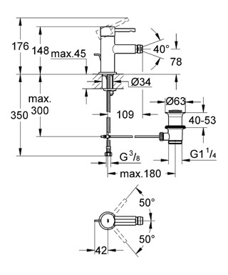 Grohe Essence egykaros bidécsaptelep 32935 000 (32935000)