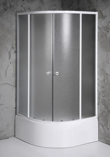 Aqualine Amichetta 90x90x150 cm íves zuhanykabin (E93)