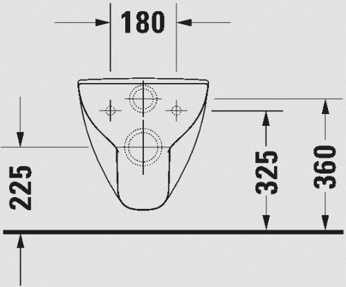 Duravit D-Code mozgáskorlátozott fail wc 22280900002