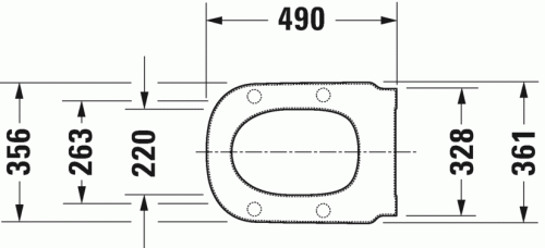 Duravit D-Code lassú záródású wc ülőke mozgáskorlátozott wc-hez 0060390000