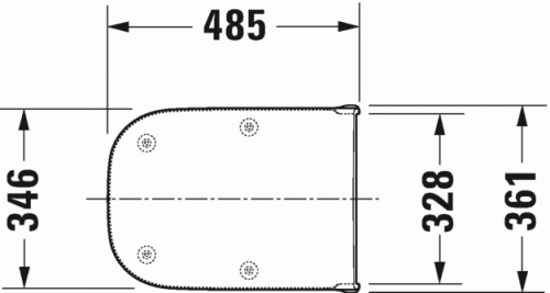 Duravit D-Code lassú záródású wc ülőke mozgáskorlátozott wc-hez 0060390000