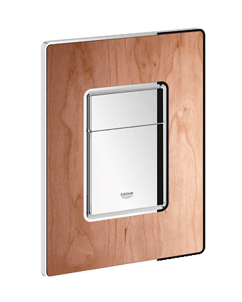 Grohe Skate Cosmopolitan nyomólap fafelülettel (amerikai cseresznye/króm) 38849 HS0