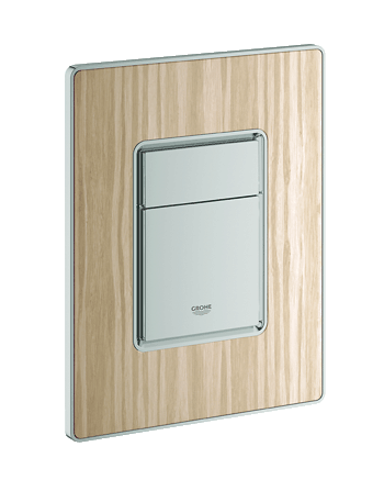Grohe Skate Cosmopolitan nyomólap fafelülettel (bambusz/matt króm) 38849 HV0