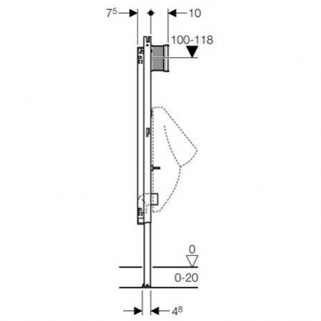 Geberit Duofix Basic vizelde szerelőelem univerzális 111.665.00.5