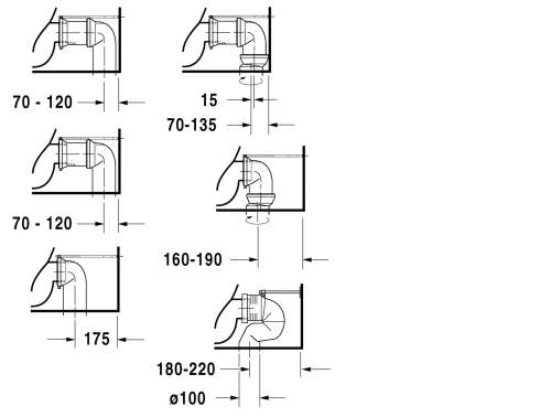 Duravit Starck1 monoblokkos wc 023309 00 64+872710 00 05
