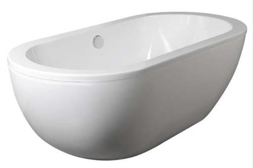 Aqualine Blanice 181x86 cm térben álló akril kád kompletten lábbal, le-, és túlfolyóval (G7800)