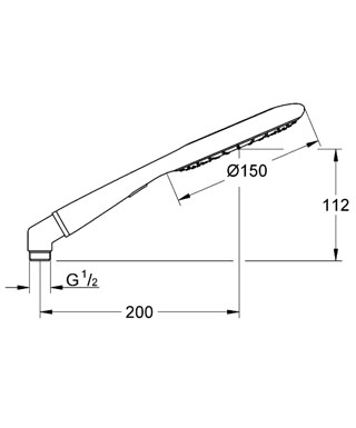 Grohe Rainshower Icon kézizuhany króm/pink 9,5 l 27447 001 (27447001)