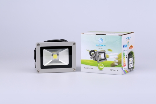 M-Tech 10W, 900lm, 230V, IP65, 6500K, hideg fehér reflektor MTL700